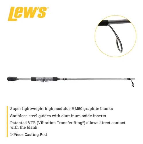 Caa De Pescar Lew S Lite Series Spinning De 1 Pieza En Graf