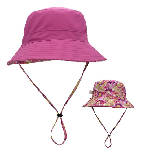 Llmoway Sombreros De Sol Para Niñas Reversible Sombrero De P