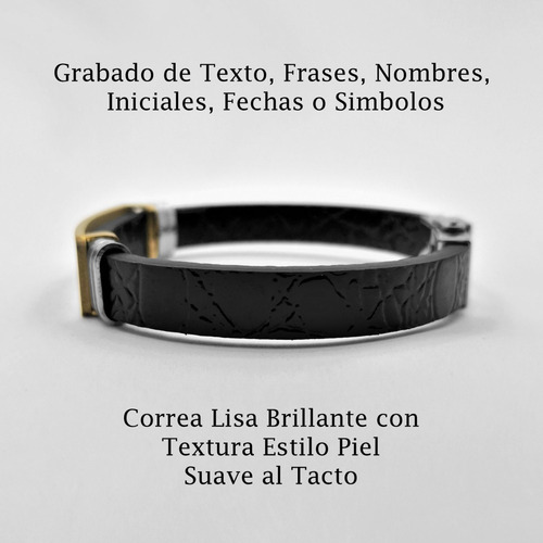 Imagen 7 de 10 de Pulsera Spotify Acero Grabado Láser Personalizado 1164