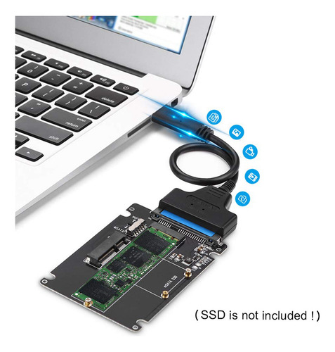 H 2 Adaptadores M.2 Ngff O Msata A 3.0 De Disco Duro Usb