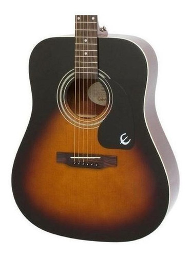 Imagen 3 de 3 de Guitarra acústica Epiphone DR-100 para diestros vintage sunburst brillante