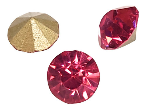 Strass 5 Mm Para Engarzar Cristales De Color Rosa X1440u.