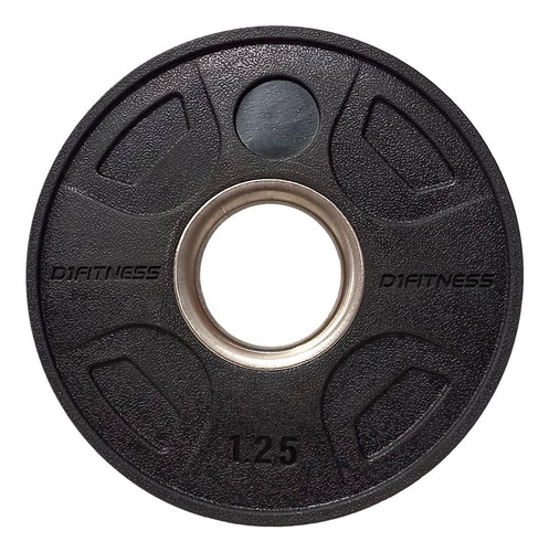 Kit 10 Anilhas Elite Emborrachada 1,25kg Furação Olímpica