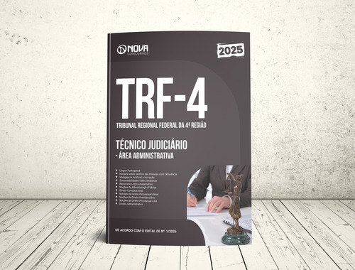 Apostila Trf-4 2025 - Técnico Judiciário - Área Administrativa Do Tribunal Regional Federal Da 4a Região - Editora Nova