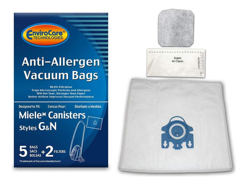 Envirocare Bolsas De Repuesto Antialergenos Para Contenedor