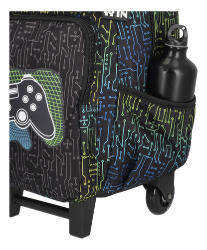 Pack Mochila Con Ruedas Xtrem Run 5xt Gamer Negro