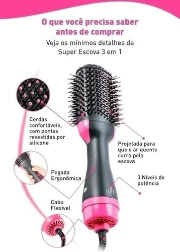 Cepillo eléctrico seco 3 en 1 Alisa Professional que da forma al cabello