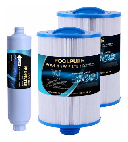 Poolpure Manguera Jardin Pre Filtro Unicel 6ch-940 Reemplazo