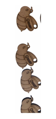 Imagen 5 de 12 de 120 Abejitas Personalizadas En Mdf Para Tus Recuerdos Bautiz