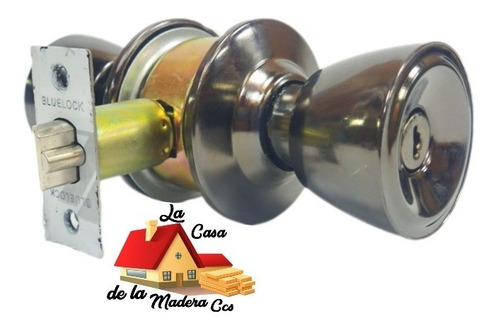 Cerradura De Pomo Negro Niquelado Bluexpress 588 Bn Bl