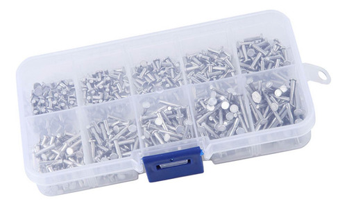 Remache De Aluminio M2.5, 500 Piezas, Remaches De Cabeza Pla