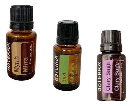 Mirra, Clary Sage, Albahaca Doterra 15ml
