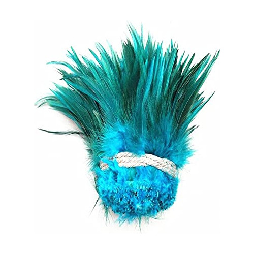 Plumas Faisán Artesanía 10-15 Cm Azul Lago - 100 Unidades