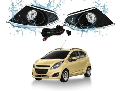 Faros Niebla Chevrolet Spark 2013-2016 Kit Completo 