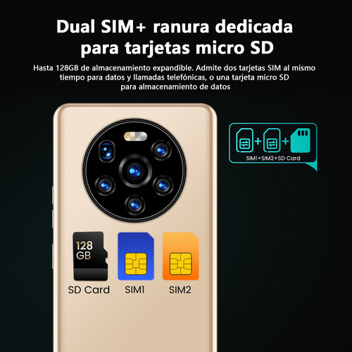 Teléfono Inteligente Android Barato Mate50 Pro 5.45 Pulgadas Ram 1 Gb Y Rom 8 Gb