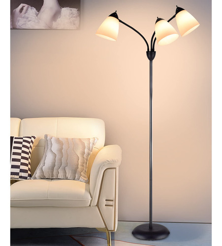 Lámpara De Pie Dinglilighting Moderna Y Flexible Con Cuello