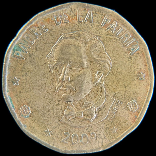 Republica Dominicana, Peso, 2002. Vf
