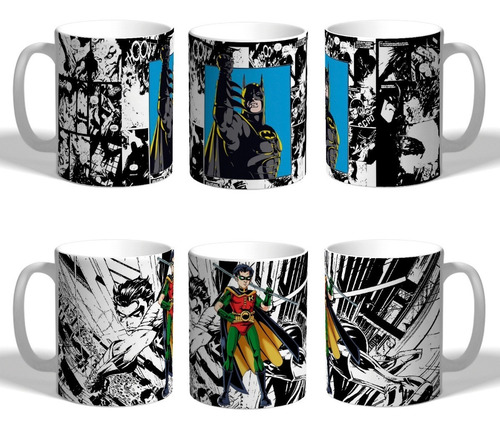 Taza Batman Tipo Comic Super Héroes Dc