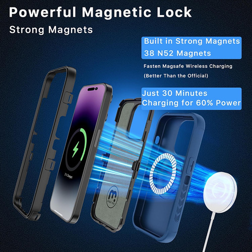 . Funda Mybat Maverick Magsafe Clip Para iPhone 15 Pro -