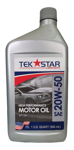 Aceite  20w-50 Mineral Tek Star Amaricano Al Mayor Y Detal