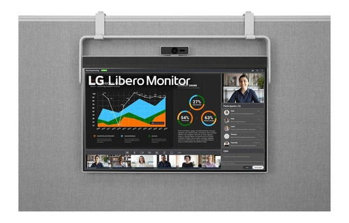 Monitor LG Libero Qhd 27 27bq70qc Con Web Cam Desmontable
