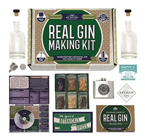 Real Hecho En Casa Kit Gin & Acero Inoxidable Botella Person