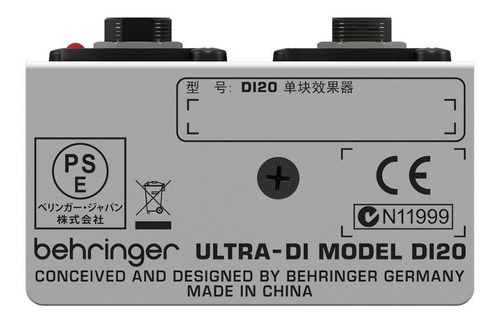 Imagem 5 de 6 de Direct Box Di 20 Ativo 2 Canais Di20 Behringer +nf+garantia - Com Nota Fiscal E Garantia De 2 Anos Proshows!