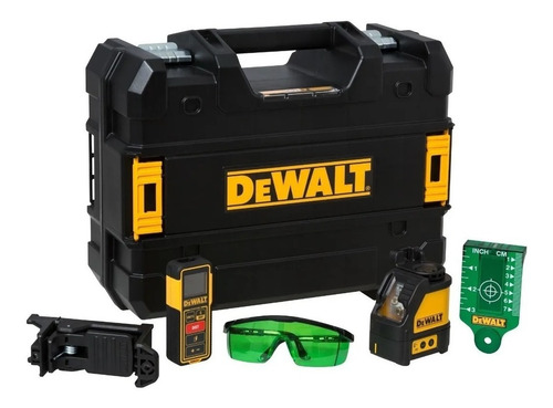 Kit Nivel 30m + Trena Laser + Caixa Tstak Dw0889cg-xj Dewalt
