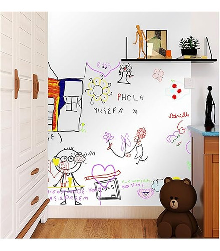 Vinilo Blanco Autoadhesivo Pizarra De 200 X 45 Cm Pizarra