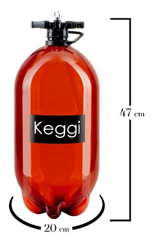 Imagen 3 de 4 de Barril Keggi Original Solo Con Conectores Ball Lock 10l