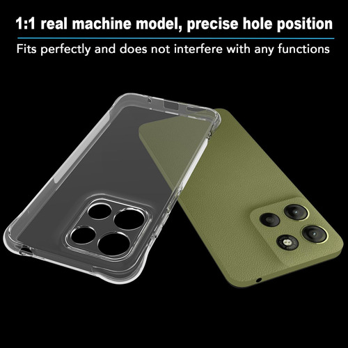 Funda Transparente Con Punteras Para Motorola Moto G15