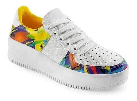 Tenis Sneaker  Multicolor Para Dama Mundo Terra 143501