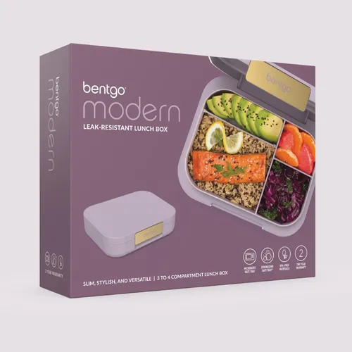 Fiambrera Bentgo, Moderna Y Versátil, Con 4 Compartimentos,