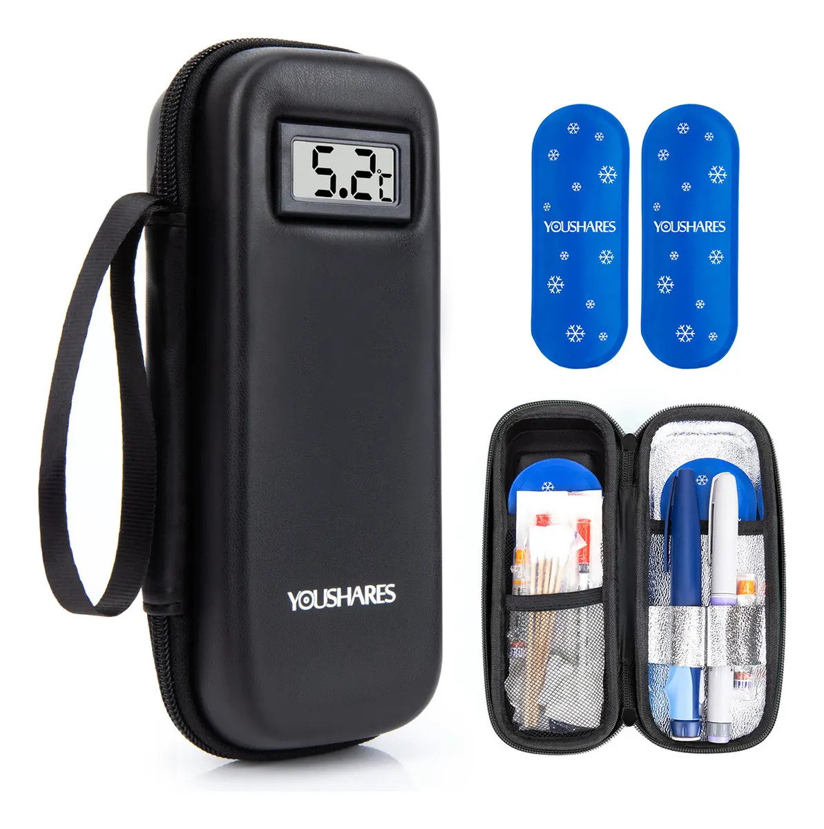 Hielera Para Insulina Con Control Temp. Diabéticos Seguro