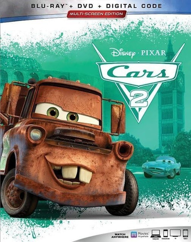 Blu-ray + Dvd Cars 2 / De Disney Pixar