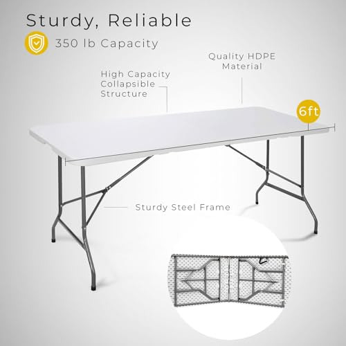 Mesa Plegable Resistente Para Picnic, Campamento Y Fiestas,