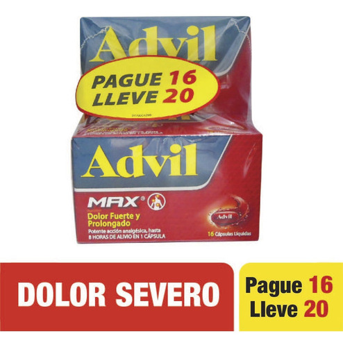 Oferta Advil Max Pague 16 Lleve 20 Tabletas Und X 1 Und