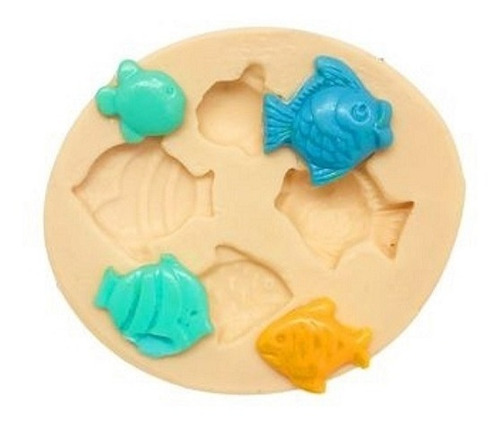 Molde De Silicone Peixe, Peixinho Fundo Do Mar Rb980