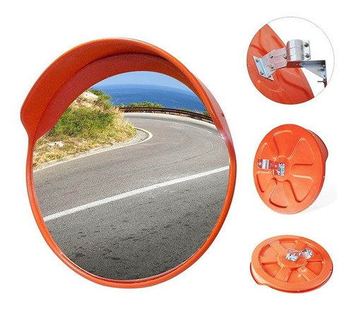 Espejo Convexo Estacionamiento 60cm+ Soporte Fijación