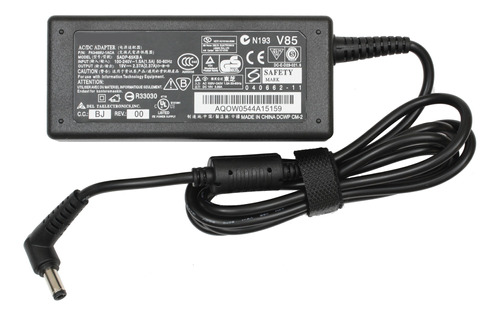 Cargador Toshiba Satellite M305d 19v 2.37a 45w 5.5x2.5mm  Fa