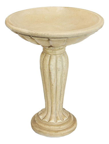 Sunnydaze Grecian Column Outdoor Garden Bird Bath - Construc