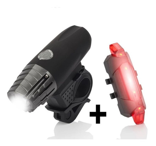 Kit Luces Para Bicicleta Delantera Y Trasera Rojo Blanco