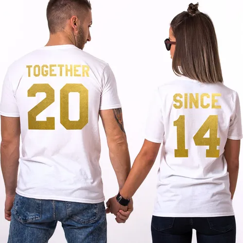 Playeras de aniversario de bodas sales