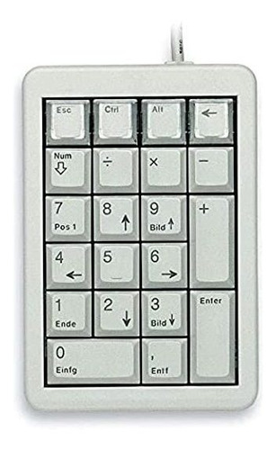 Cherry Ultraslim Teclado Programable, Gris Claro - 26 Llave.