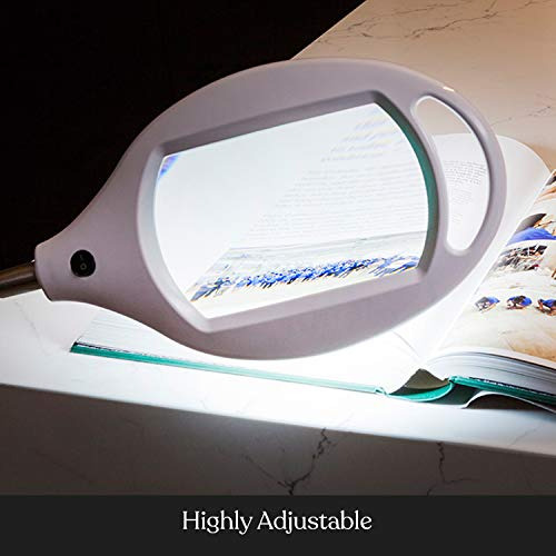 Lampara De Pie Con Lupa - Lupa Con Luz Brillante Para Lectur