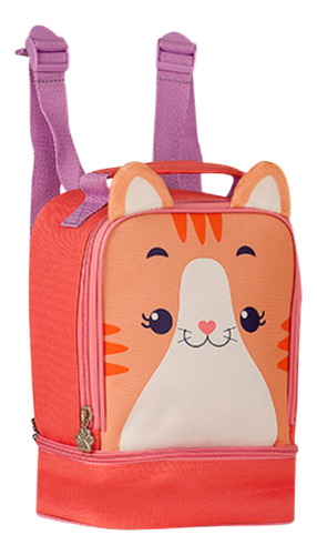 Mochila Lancheira Térmica Infantil Pets Animais Escola Kids Cor Gatinho Gatinho