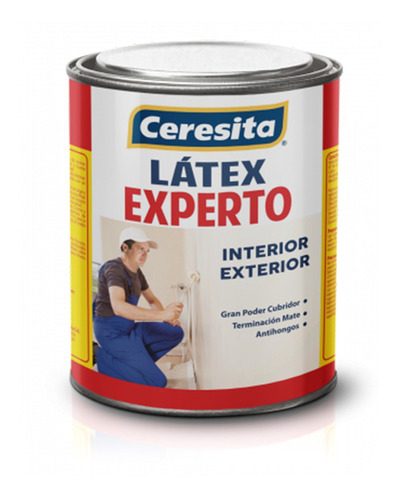 Látex Experto 1/4 Galón Blanco Ceresita Mimbral