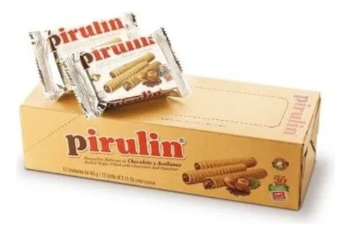 Pirulin Chocolate Tradicional Display 12 Unidades