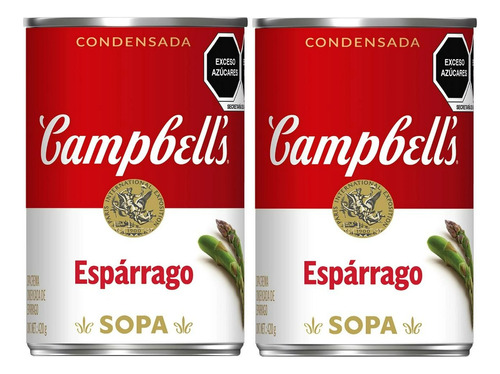 2 Crema Campbells De Espárragos 420 Gr C/u