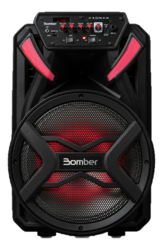 Parlante Portátil Karaoke 15 Bluetooth Led + 2 Micrófonos